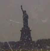 Gloomy Statue of Liberty-Optimism would be brighter